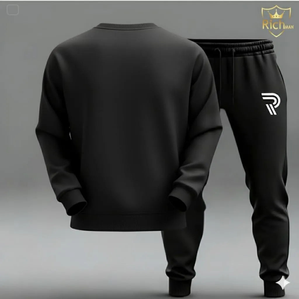 R Printed Sweatshirt Tracksuit