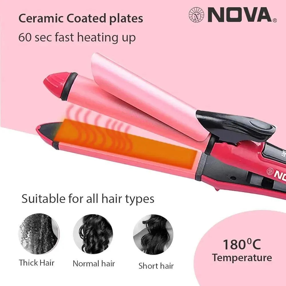 2 In 1 Nova Hair Straightener